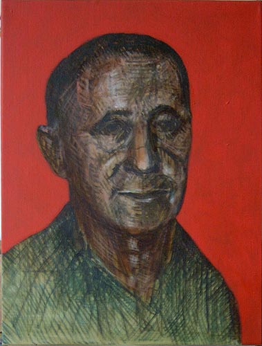brecht 01; l auf Leinwand