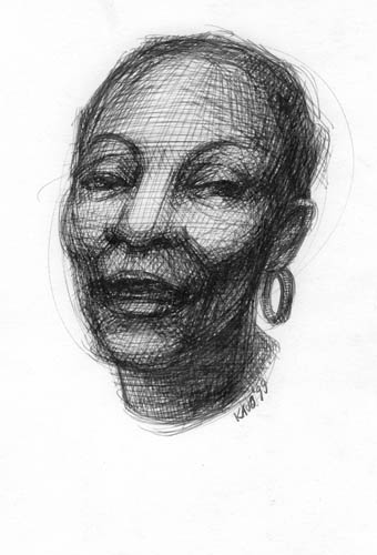 bildnis L., fineliner